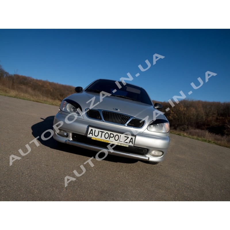 Реснички на фары Daewoo Lanos, Sens широкие LR-2